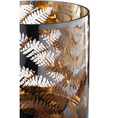 Fern Large Glass Hurricane Candle Holder