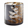 Fern Large Glass Hurricane Candle Holder