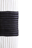 Fidel Black and White Mango Wood Oblong Sculpture