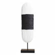 Fidel Black and White Mango Wood Oblong Sculpture