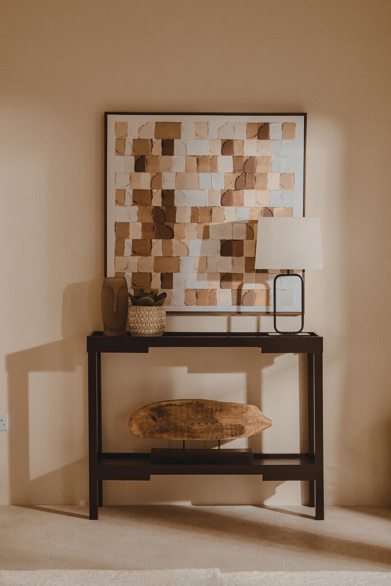 Fidel Natual Mango Wood Slice Sculpture