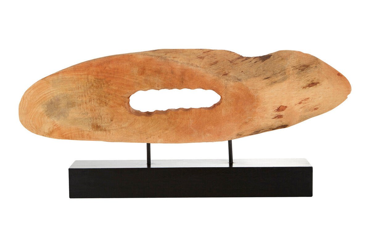 Fidel Natual Mango Wood Slice Sculpture
