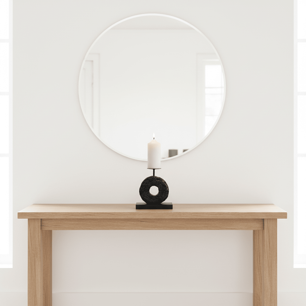 Fidel Small Charred Black Mango Wood Log Candle Holder