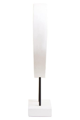 Fidel Small Distressed White Mango Wood Sculpture