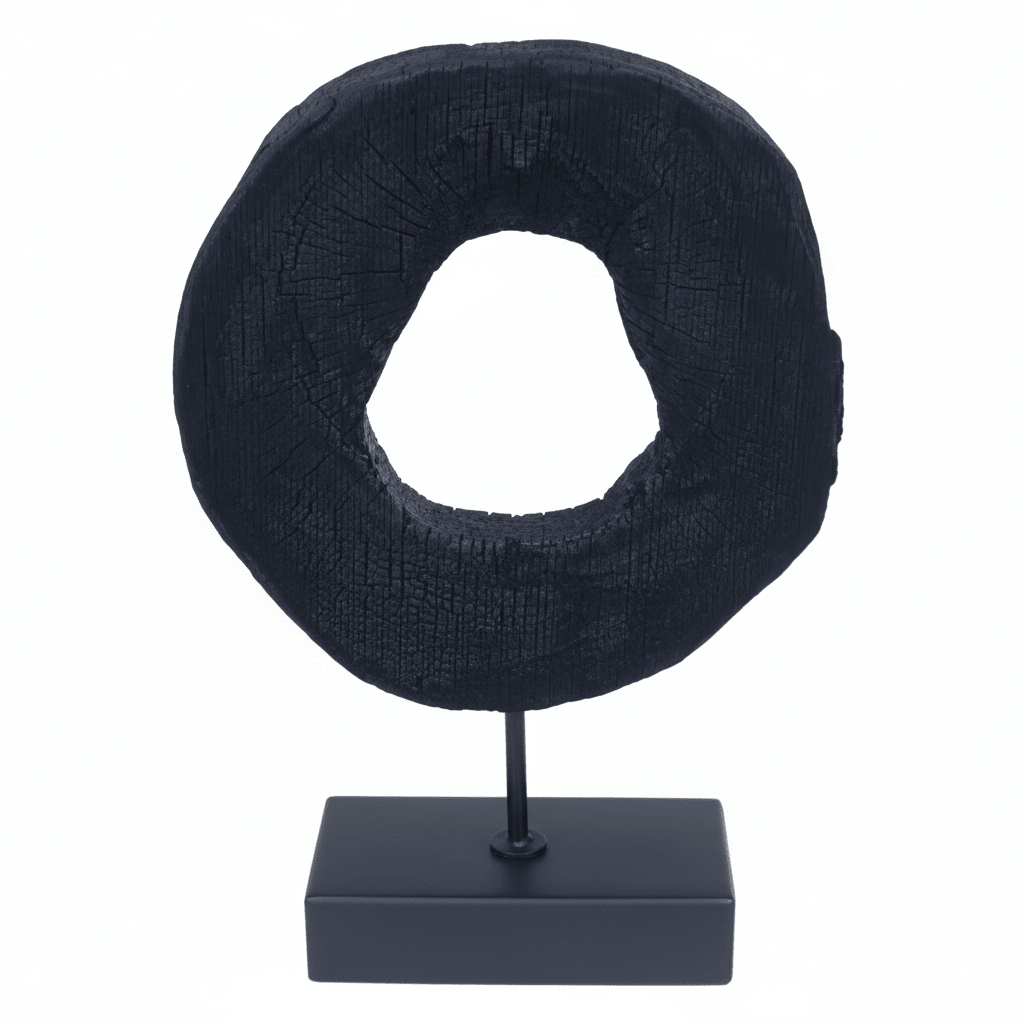 Fidel Small Rustic Mango Wood Sculpture On Stand