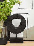 Fidel Small Rustic Mango Wood Sculpture On Stand