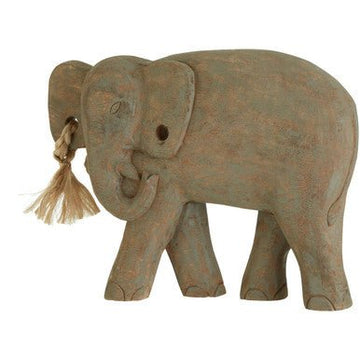 Fidra Mango Wood Elephant Sculpture