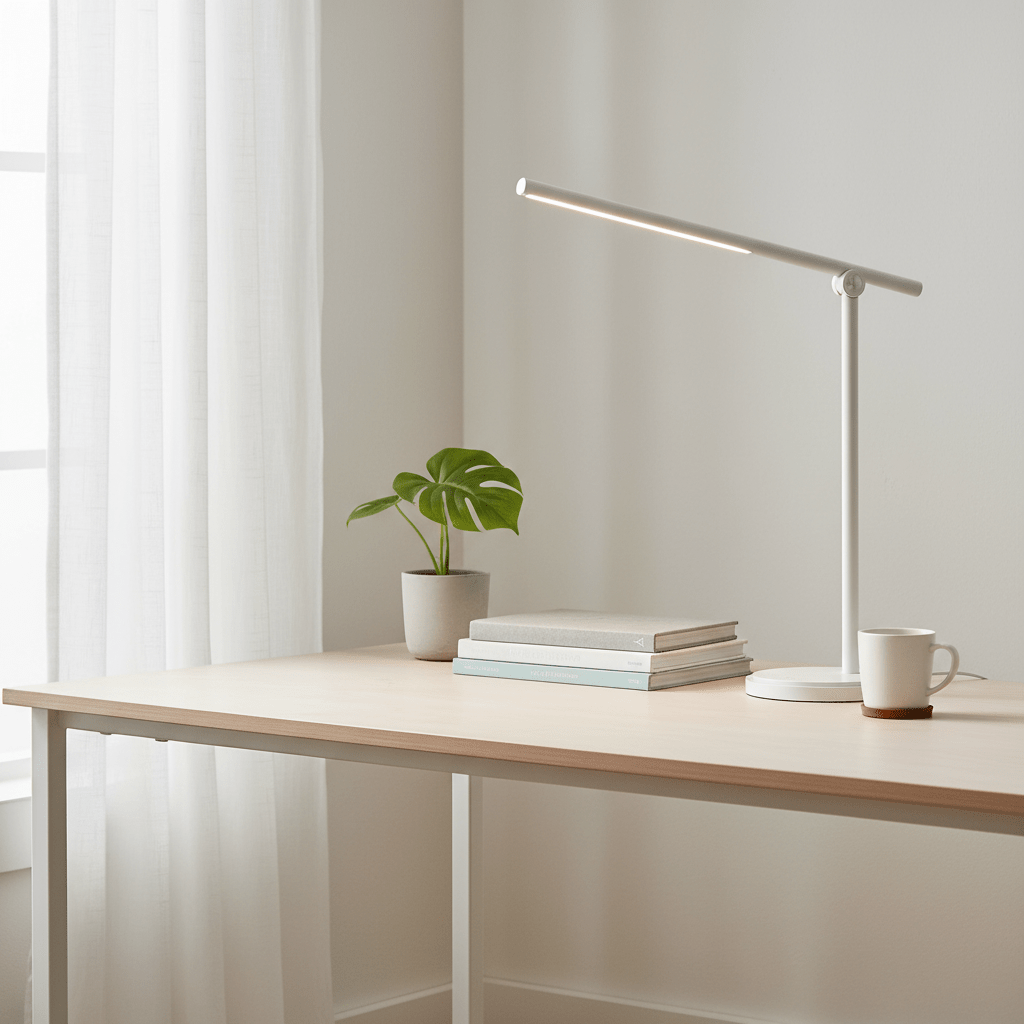Finley White Touch Lamp