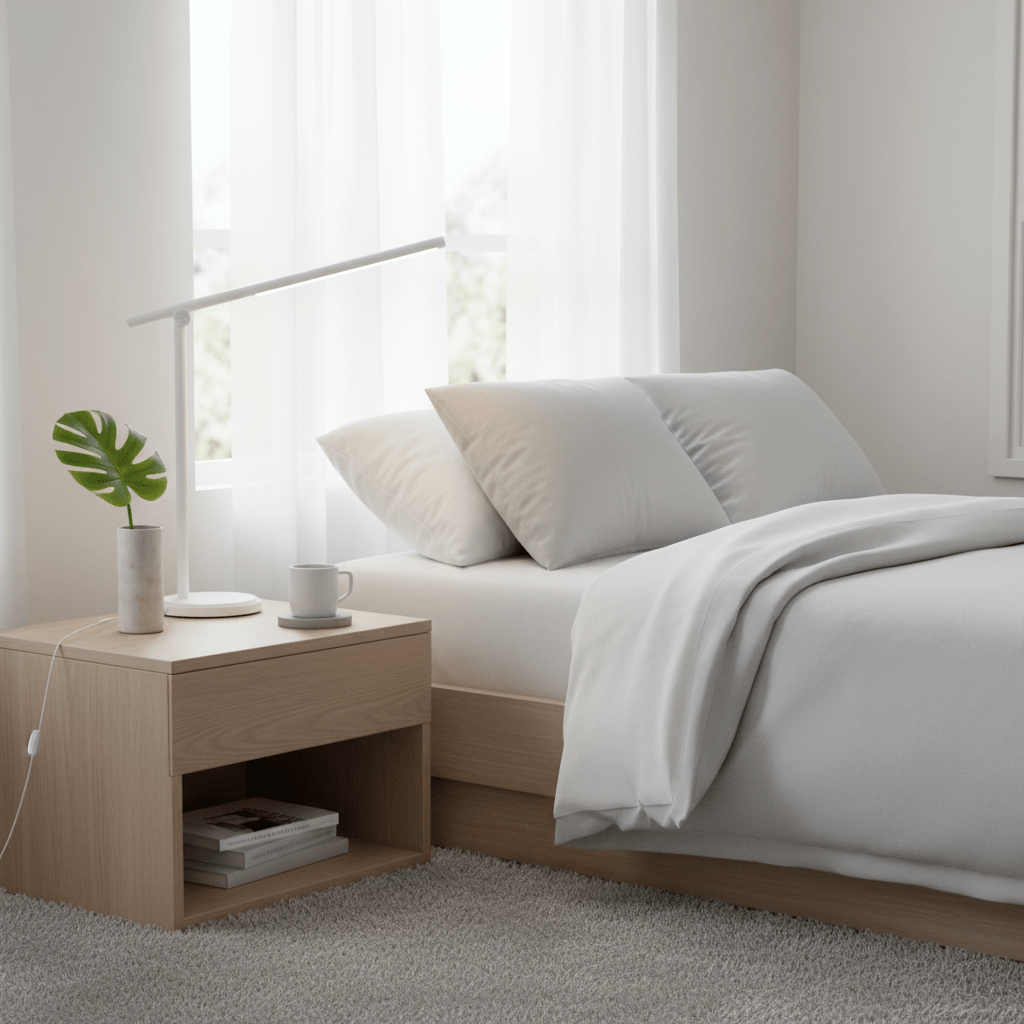 Finley White Touch Lamp