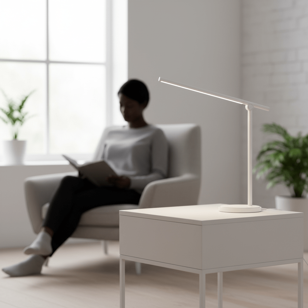 Finley White Touch Lamp