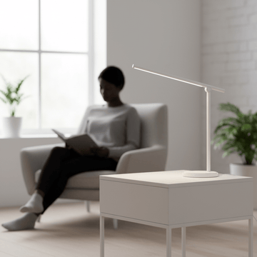 Finley White Touch Lamp