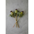Fiori Artificial flowers 56cm Green And Purple Thistle Stem