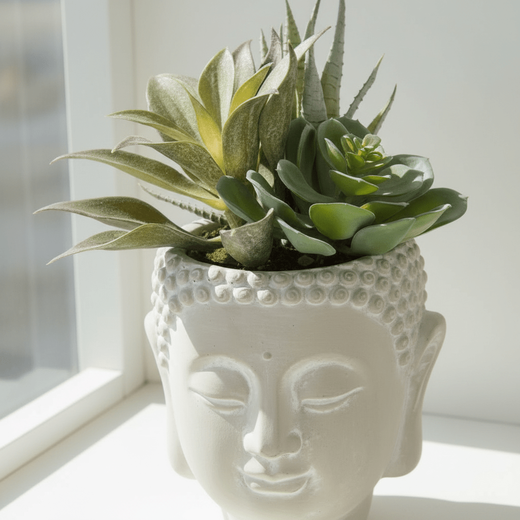 Fiori Buddha Pot Mixed Succulent