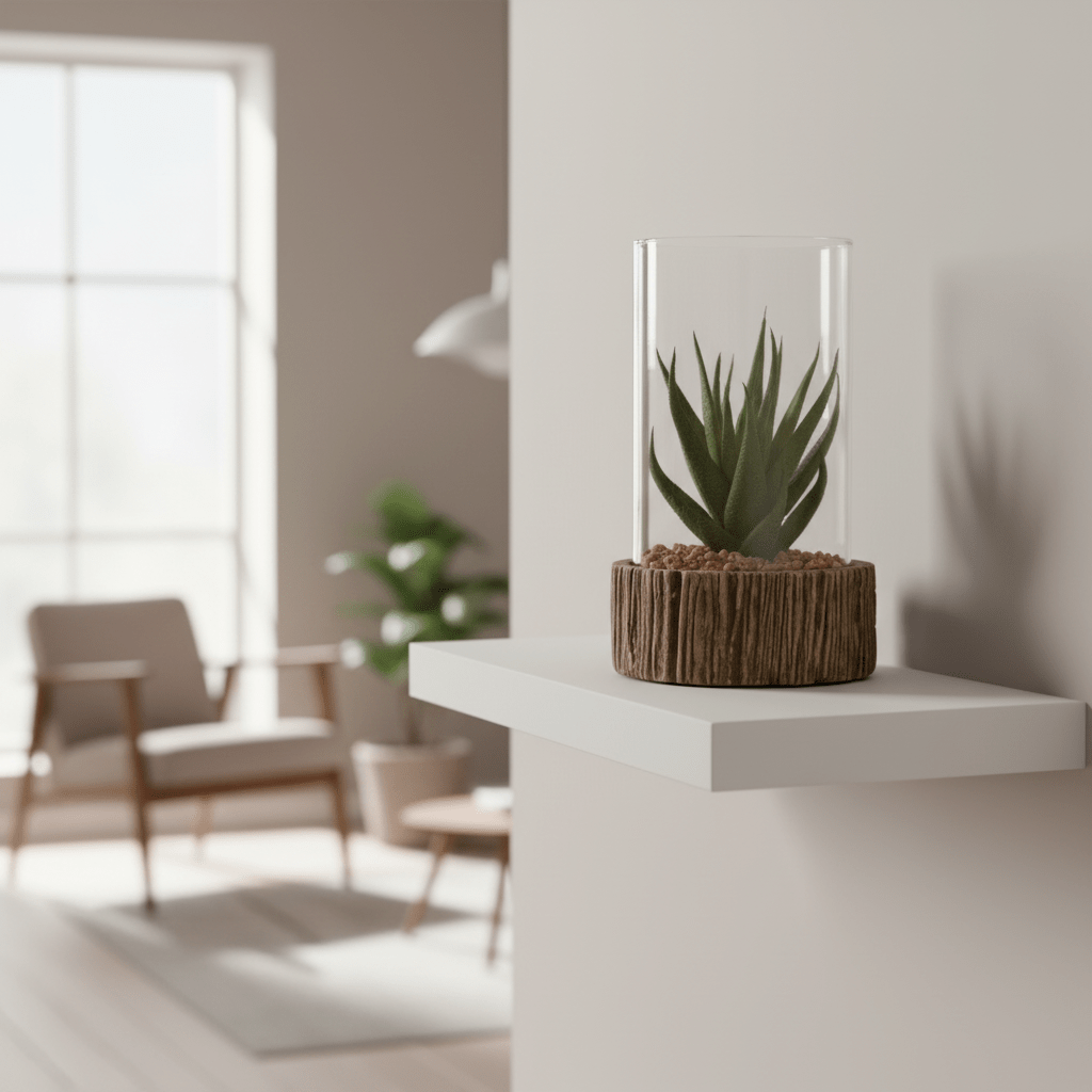 Fiori Small Succulent with Natural Stone Base