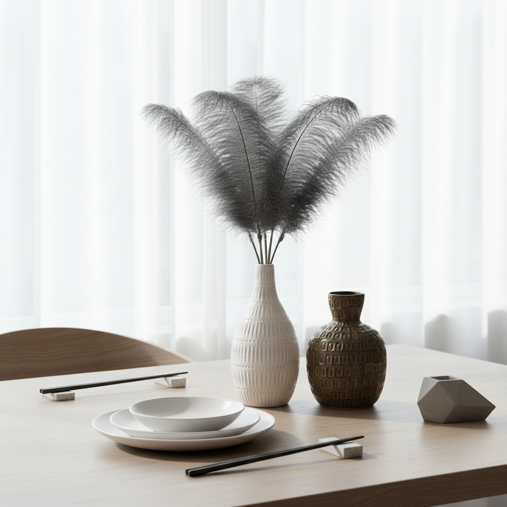 Fiori Grey Feather Stem