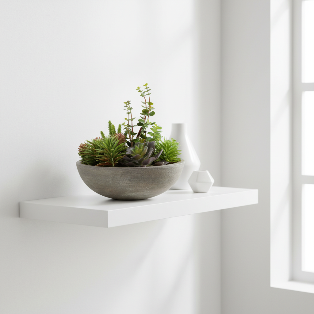 Fiori Mixed Succulent With Stone Effect Pot