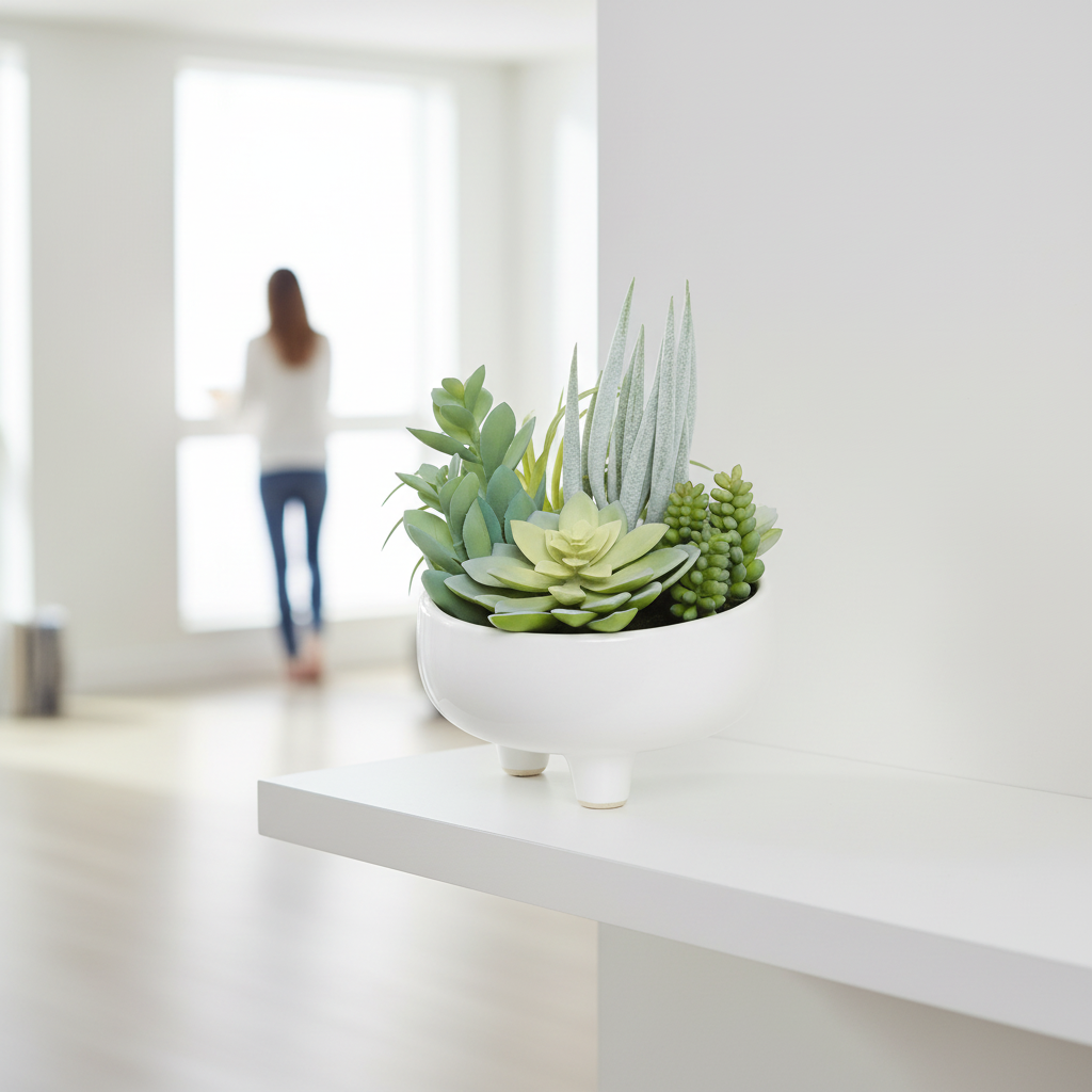 Fiori Mixed Succulents In Large Ceramic Pot