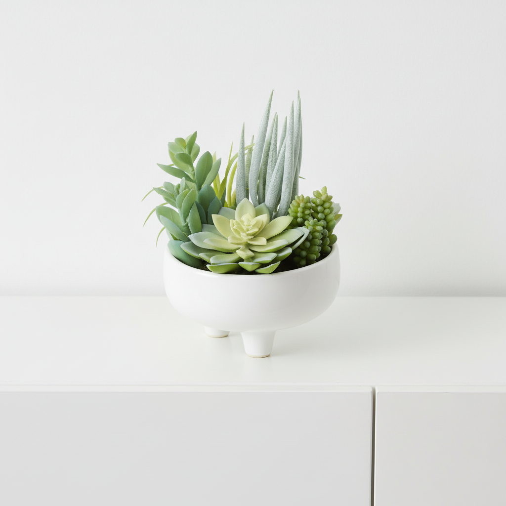 Fiori Mixed Succulents In Large Ceramic Pot