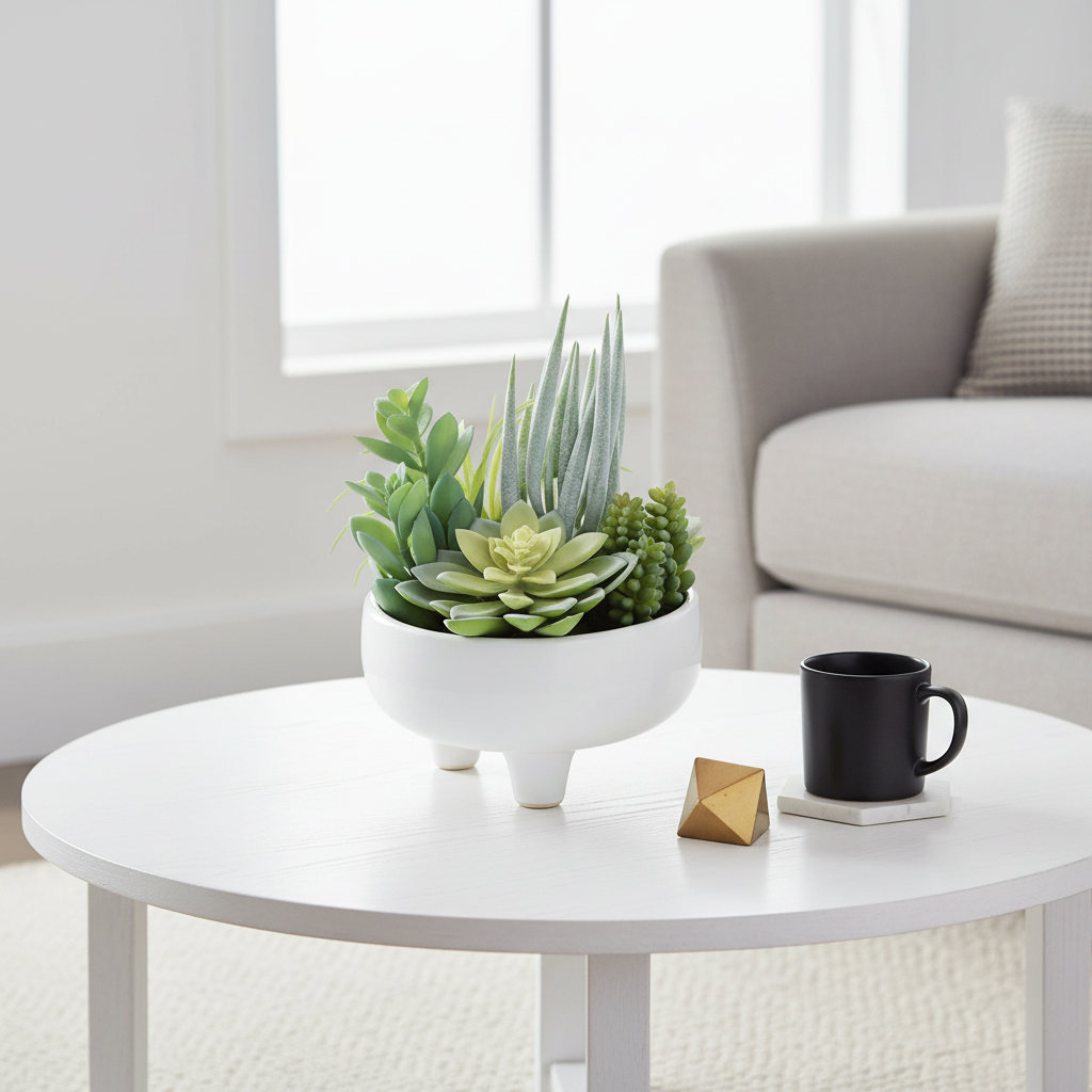 Fiori Mixed Succulents In Large Ceramic Pot