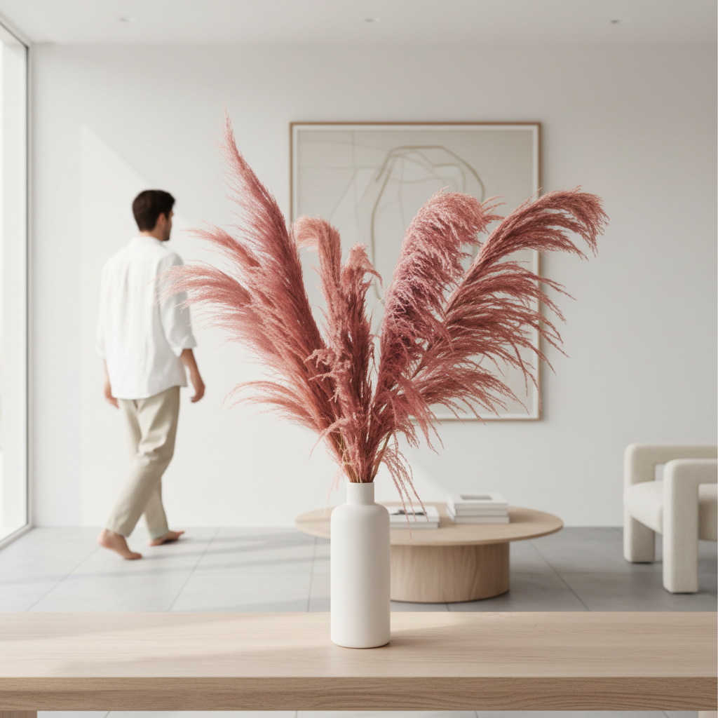 Fiori Pink Stem Pampas Grass