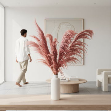 Fiori Pink Stem Pampas Grass