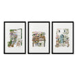Floral Art for Wall Illustrated Prints | Set of 3