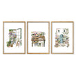 Floral Art for Wall Illustrated Prints | Set of 3