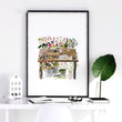 Floral Art for Wall Illustrated wall art — piece 1 of 3 in the set