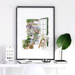 Floral Art for Wall Illustrated wall art — piece 3 of 3 in the set