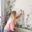 Flower Forest Mural Style Wallpaper