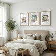 Flower Print Cottage Flower Shop Watercolour Wall Art | Set of 3