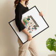 Flower wall art Cottage Flower Shop Watercolour Wall Art displayed on a wall in a styled room — view 10
