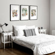 Flower wall art Cottage Flower Shop Watercolour Wall Art displayed on a wall in a styled room — view 8