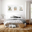 Flower wall art Country Cottage Flower Shop Wall Art displayed on a wall in a styled room — view 7