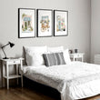 Flower wall art Country Cottage Flower Shop Wall Art displayed on a wall in a styled room — view 8