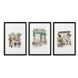 Flowers Art Botanical Flower Shop Watercolour Wall Art Prints | Set of 3