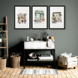 Flowers Art Botanical Flower Shop Watercolour wall art displayed on a wall in a styled room — view 10