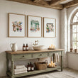 Flowers Art Botanical Flower Shop Watercolour wall art displayed on a wall in a styled room — view 8