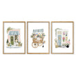 Flowers Artwork Botanical Flower Shop Wall Art Prints | Set of 3