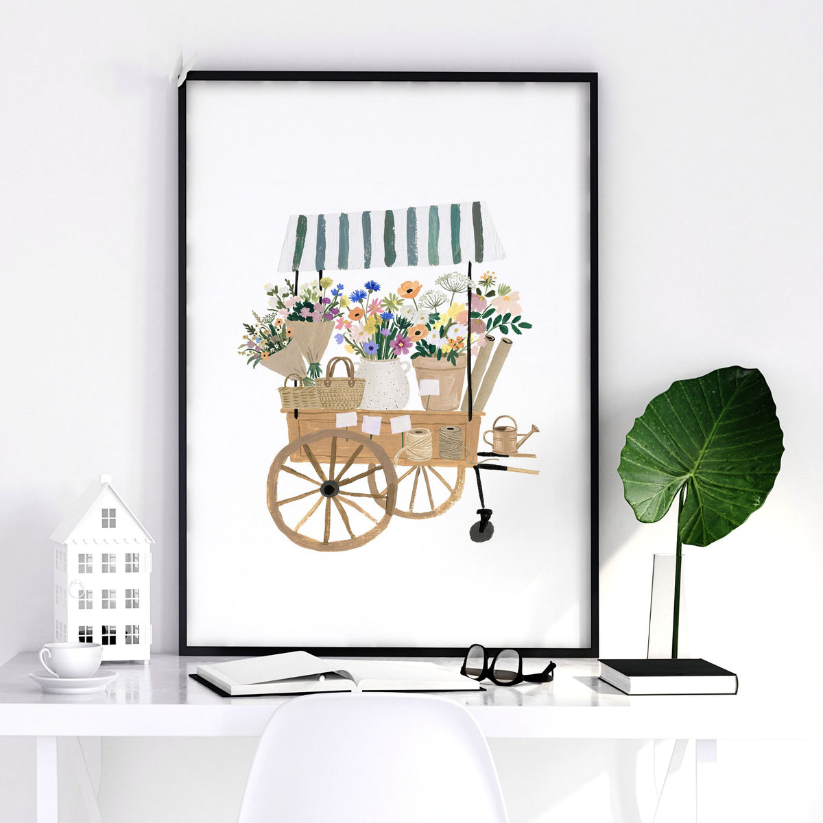 Flowers Artwork Botanical Flower Shop wall art — piece 2 of 3 in the set