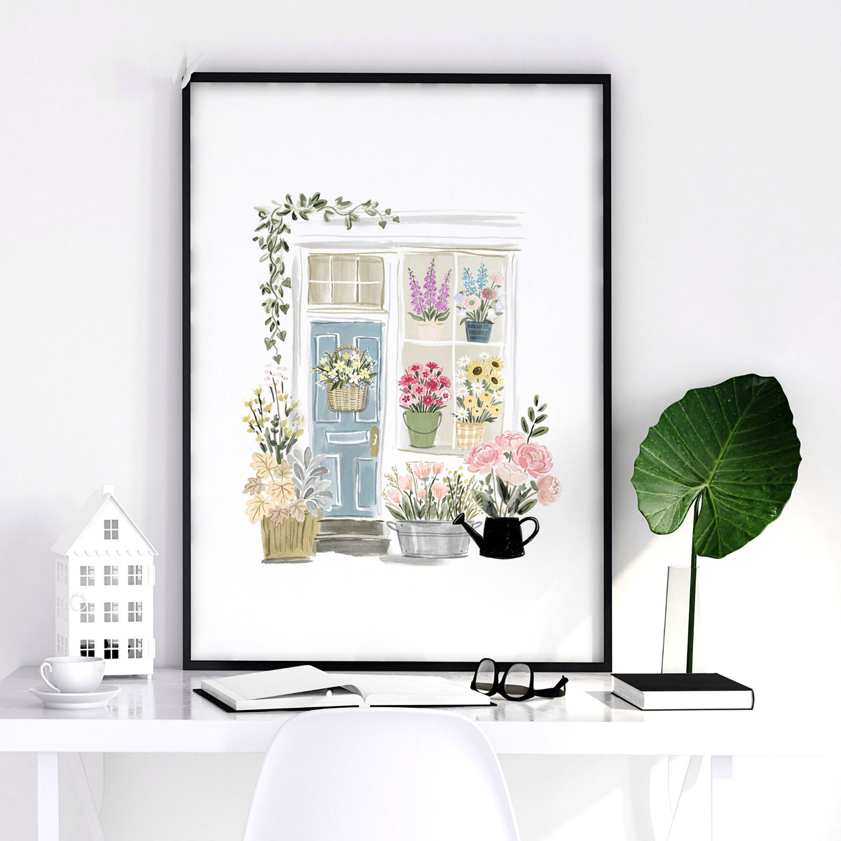 Flowers Artwork Botanical Flower Shop wall art — piece 3 of 3 in the set