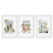 Flowers Artwork Botanical Flower Shop wall art in a white frame