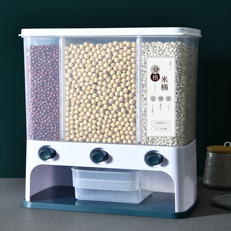 Food Storage Box Plastic Clear Container Wall - mounted Grain Storage Box for Whole Grains Kitchen Storage Container