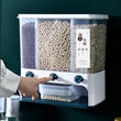 Food Storage Box Plastic Clear Container Wall - mounted Grain Storage Box for Whole Grains Kitchen Storage Container