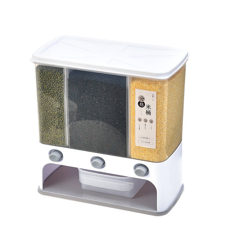 Food Storage Box Plastic Clear Container Wall - mounted Grain Storage Box for Whole Grains Kitchen Storage Container