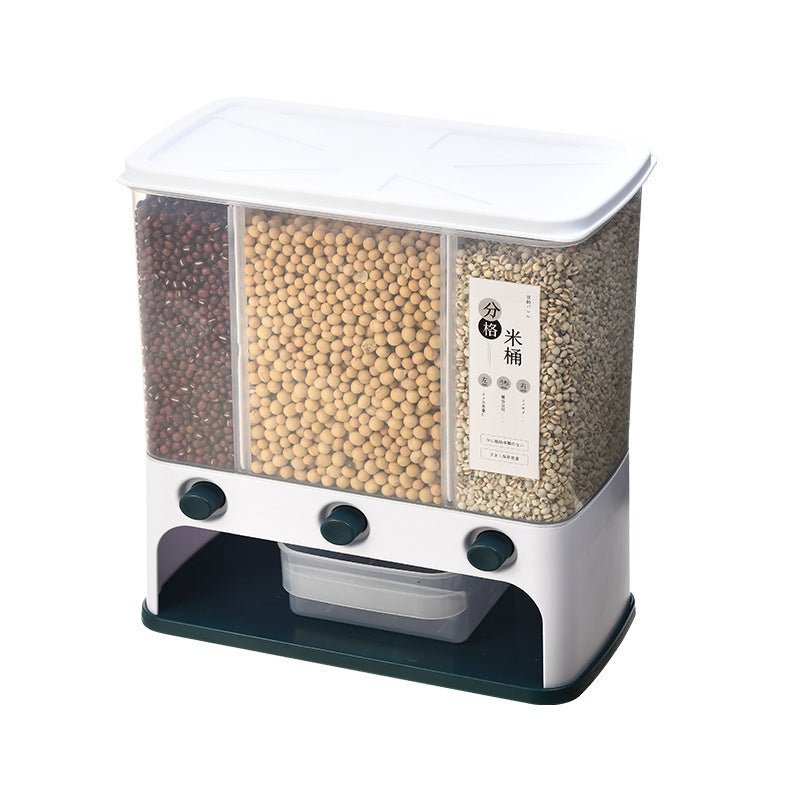 Food Storage Box Plastic Clear Container Wall - mounted Grain Storage Box for Whole Grains Kitchen Storage Container