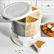 Food Storage Box Rotatable Multi - functional Dividing Rice Bucket Household Insect and Moisture Proof Grains Organizer