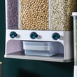 Food Storage Box Plastic Clear Container Wall-mounted Grain Storage Box for Whole Grains Kitchen Storage Container