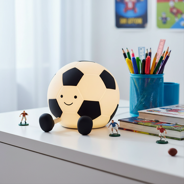 Football Night Light - Touch Control LED Bedside Lamp for Kids & Sports Fans