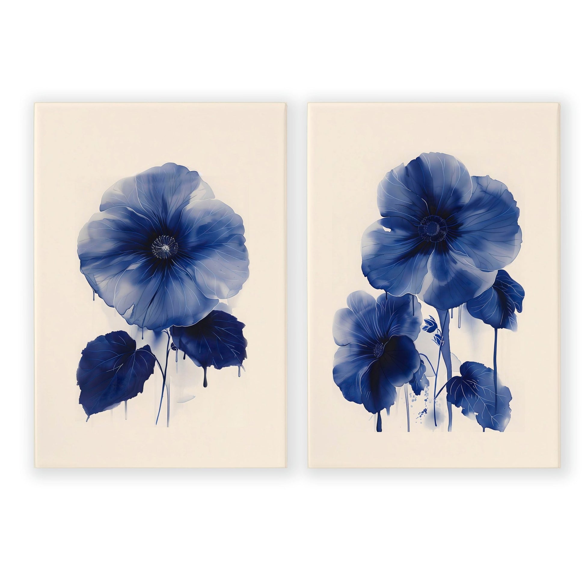 Framed Art On Wall | Set of 2 Botanical Wall art Prints
